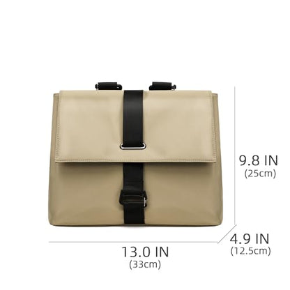 Commuting backpack for both men and women, casual computer backpack, crossbody bag, versatile backpack (Khaki) - color: Khaki