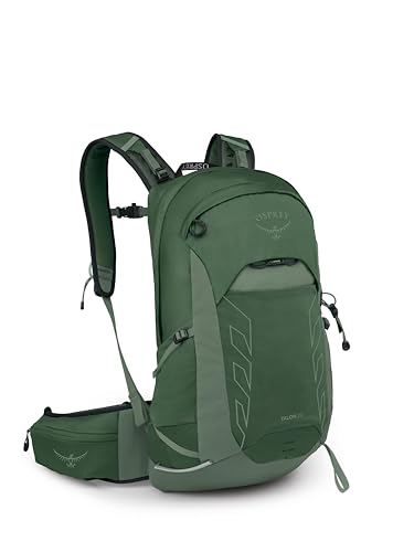 Osprey Talon 22L Men's Lightweight Hiking Backpack - Small Daypack for Travel & Camping, Green Canopy/Pine Leaf, Extended Fit - color: Green Canopy/Pine Leaf, size: 22L - Extended Fit