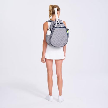 Ame & Lulu Game On Tennis Backpack - Contains Padded & Adjustable Straps - Two Exterior Water Bottle Pockets - color: Windsor