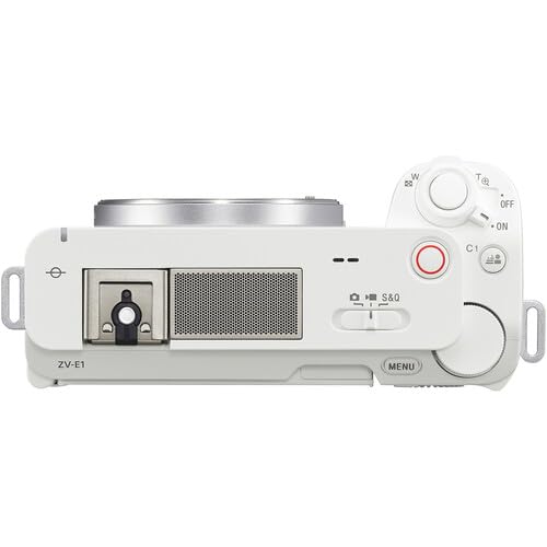 Sony ZV-E1 Mirrorless Camera (White) Bundle with Gadget Bag, 3-in-1 USB Type-C Card Reader & More - style: Starter