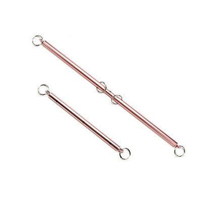 2 Pcs Rose Gold Spreader Bar for Home Gym - Expandable Stainless Steel Bars - Designed for Yoga Flows, Pilates Mat Work, Home Gym Workouts Bar