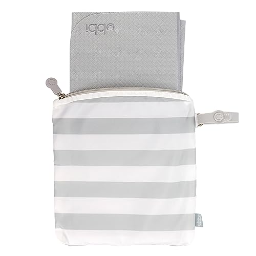 Ubbi On-the-Go Changing Mat with Carrying Bag, Soft and Comfortable Diaper Bag Accessory Must Have for Newborns, Easy to Clean, Portable Changing Pad, Gray - size: One Size, style: Gray Changing Mat & Bag