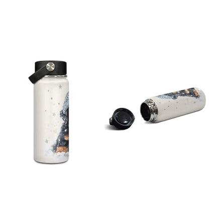 ZOUTAIRONG Cute Dog Print Bookbag for School Insulated Thermos for Hot & Cold Drinks, Lightweight Cute Backpack with Side Pockets for Small Water Up - color: Cute Dog