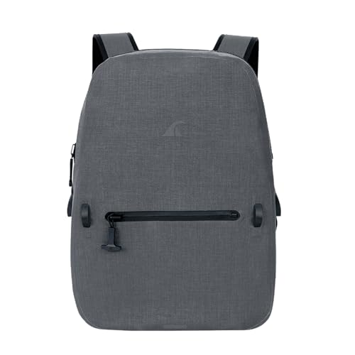 Breakwater Supply™ Fogland Lite CORDURA Small Waterproof IP68 Submersible Backpack | Laptop Sleeve & Airtight Zippers for Outdoors, Kayaking, Hiking, Cycling, Unisex TPU Dry Bag (Goshen Gray, 15L) - color: Cordura Goshen Gray, size: 15L