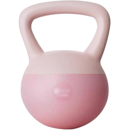 Kettlebell Home Fitness Women Soft Kettlebell Weights, New PVC Soft Rubber Kettle Ball, Does Not Damage The Floor, Practice Hip/body Shaping(Pink-6kg)