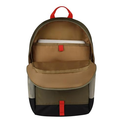 Eddie Bauer University Backpack 22L | Everyday Carry | Work | Travel | Commuter | Padded Laptop Sleeve | Stretch Bottle Pockets | Lightweight | Durable - Adler Green - color: University - Adler Green, size: 22L