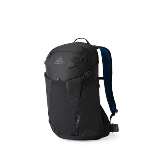 Gregory Kiro 24L Day Hiking Backpack, Cloud Control Hipbelt, Built-In Hydration Attachment and Sleeve (Reservoir Not Included), One Size Fits All, Alpine Black - color: Black, style: 24l