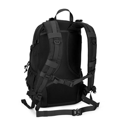 Mardingtop Small Tactical Backpack,Molle Hiking Backpack for Backpacking,Cycling and Biking,15L/25L Backpack - color: Black, size: 25L