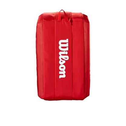 WILSON 2025 Super Tour Red Tennis Racket Bags - size: Racket Bag - Holds up to 15 Rackets