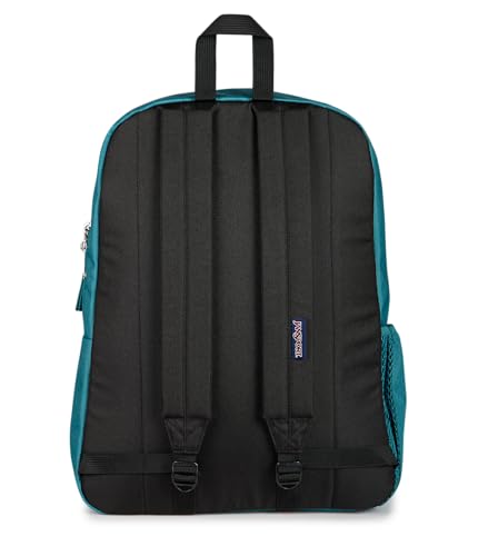 JanSport Cross Town Backpack - Simple Bag for Everyone with 1 Main Compartment, Front Utility Pocket - Premium Class Accessories - Emerald Pool - color: Emerald Pool