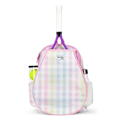 Ame & Lulu Little Love Tennis Backpack - color: Rainbow Gingham