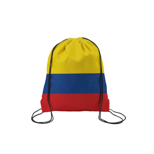 TREBIN 2026 Soccer Cup Drawstring Backpack, Soccer Gym Bag in National Flag Colors, Sports Bag Sackpack Cinch Bag (Colombia Fan) - color: Colombia Fan