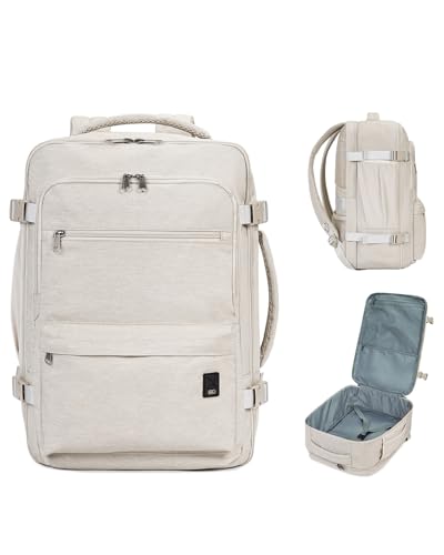 WANDF Travel Backpack For Spirit Airlines Personal Item Bag 18x14x8 with Wet Pocket, 17 Inch Laptop Backpack for Men Women（White） - color: C-white, size: 18 inch plus