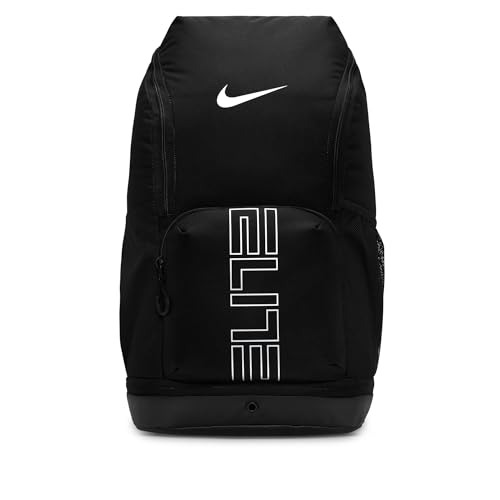 Nike, Unisex, Varsity Elite Backpack (32L), Black/Black/Metallic Silver, One Size - color: Black/Black/Metallic Silver, size: One Size