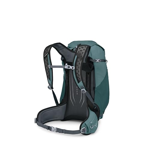 Osprey Hikelite 32L Durable Hiking Backpack - Travel Daypack with Rain Cover for Men and Women, Cascade Blue - color: Cascade Blue, style: 32l