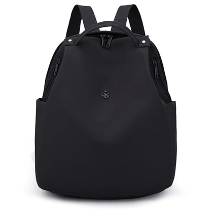 Mini Nylon Women Backpacks,Small Ladies backpacks Casual Lightweight Shopping Travel Daypack (Black) - color: Black