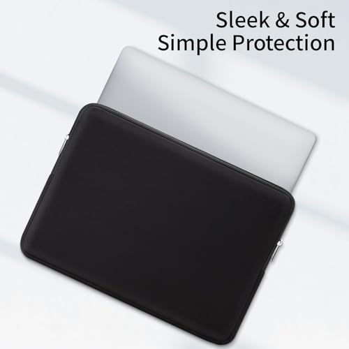 RAINYEAR 11-11.6 Inch Laptop Sleeve Protective Case Soft Carrying Cover Compatible with MacBook Neo A18 11.6" MacBook Air for 11" Notebook Tablet Chromebook (Black) - color: Black, size: 11"-11.6"