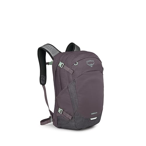 Osprey Nebula Commuter Backpack - Everyday Bag with Laptop Sleeve and Bottle Pockets, Graphite Purple Heather - color: Graphite-purple Heather
