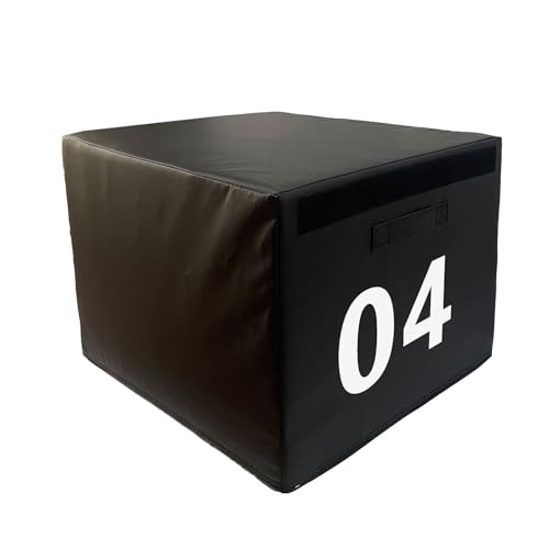 Plyometric Jumping Box Set,4-1 Height-adjustable Soft Foam Stackable Exercise Fitness Gym Plyo Boxes | Premium Stackable Plyo Training Box For Child Home & Commerci(Size:90x55x50cm（35.4x21.6x19.7in）) - size: 90x55x50cm（35.4x21.6x19.7in）