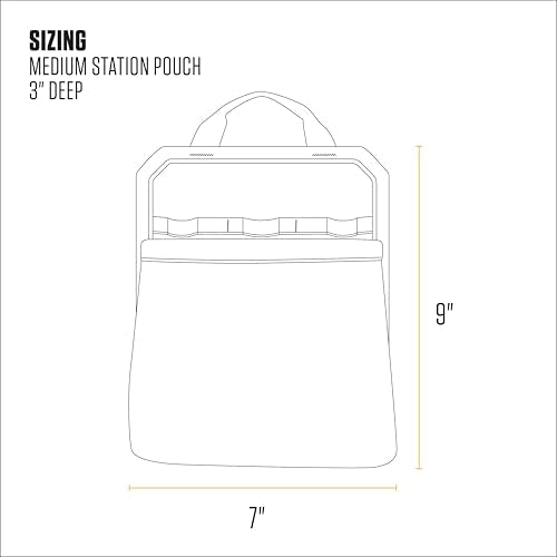 Carhartt Station Tool Pouches, Durable Organizer, Compatible with All Station Tool Bags, Medium - size: Medium