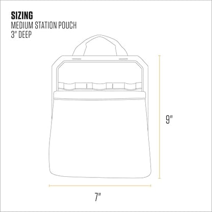 Carhartt Station Tool Pouches, Durable Organizer, Compatible with All Station Tool Bags, Medium - size: Medium