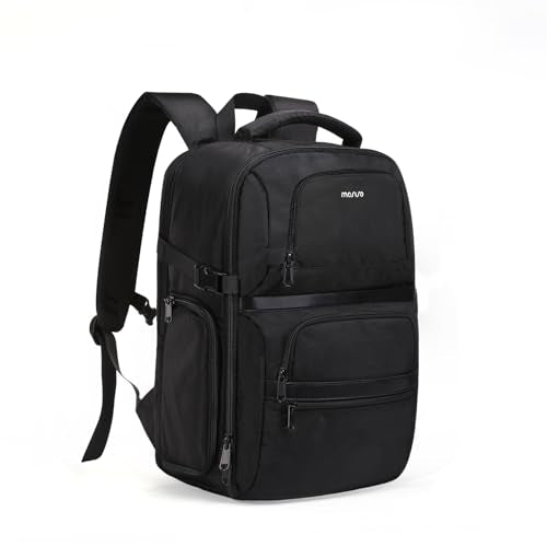 MOSISO Camera Backpack, DSLR/SLR/Mirrorless Camera Case, Side Quick Access Photography Travel Bag with 15-16 inch Laptop Compartment&Rain Cover&3 Front Pockets Compatible with Canon/Nikon/Sony, Black