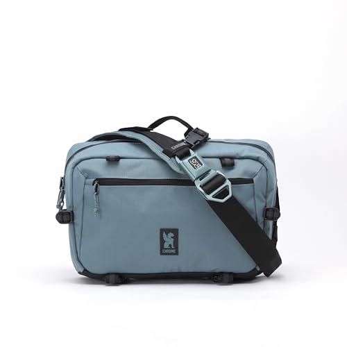 Chrome Industries Kadet Max Messenger Bag – Crossbody Sling Backpack for Men and Women w/Quick Release Buckle - color: Steel Blue