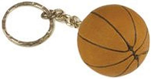Tandem Sport Basketball Key Chain - Mini Basketball On Key Ring - Basketball Keychain for Backpacks, Gym Bags, Purses - Basketball Party Favors - Gift for Basketball Players - color: Basketball
