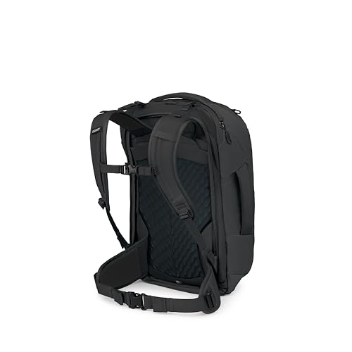 Osprey Farpoint 40L Men's Travel Backpack - Carry On Bag with Laptop Sleeve and Toiletry Pocket, Black - color: Black, style: 40l