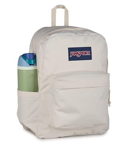 JanSport SuperBreak Plus Backpack with Padded 15-inch Laptop Sleeve and Integrated Bottle Pocket - Spacious and Durable Daypack for Work and Travel, Moon Flower - color: Moon Flower