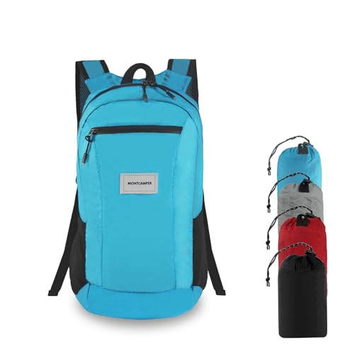Hiking Daypack - Lightweight & Water-Resistant Portable Backpack for Travel, Camping, Outdoor Adventures(16L,turquoise blue) - color: Turquoise Blue, size: 16L