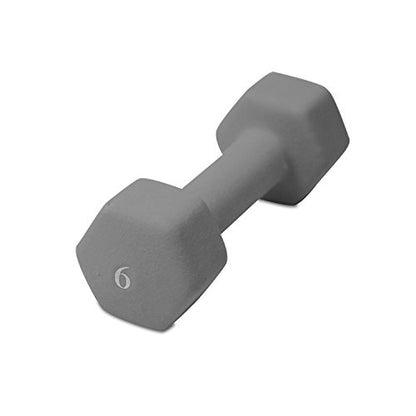 CAP Barbell CAP Barbell Neoprene Coated Dumbbells - color: Grey, size: 12 lb