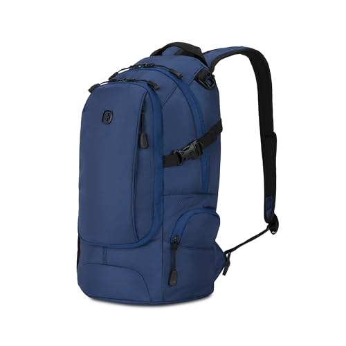 SWISSGEAR City Pack Backpack, Slim Profile, Navy Ballistic,15.9L, 18-Inch - color: Navy Ballistic