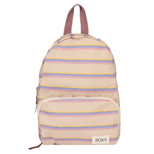 Roxy Women's Always Core Backpack | Travel | Everyday Carry | Beach | Polyester | 8L Capacity - Banana Cream Stripe - color: Banana Cream Stripe