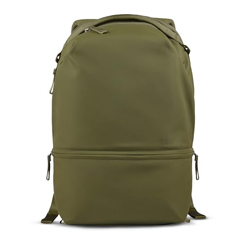 Urth Arkose 20L Backpack – 15” Laptop Bag, Weatherproof + Recycled (Green) - color: Green