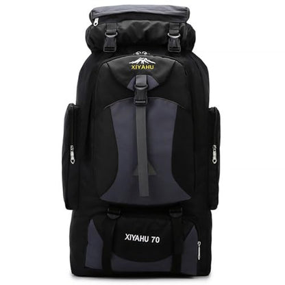 Lawaia 70L Hiking Backpack Large Camping Pack Backpacking Bag Rucking Backpacks Outdoor Trekking Travel Rucksack for Men Women-Black - color: Black