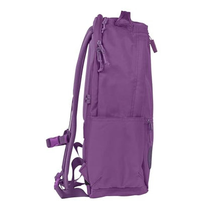 Baboon to the Moon City Backpack – Water-Repellent 16" Laptop-Friendly Backpack, Work, Travel, Gym Bag for Men & Women (New) Purple - color: (New) Purple