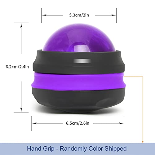 Coolrunner Massage Ball, Manual Roller Massager, Handheld Self Massage Therapy and Relax Full Body Tools for Sore Muscles, Shoulders, Neck, Arms, Legs, Back, Foot, Body (Purple) - color: Purple