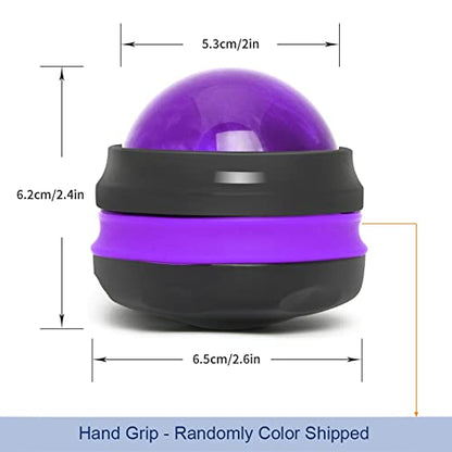 Coolrunner Massage Ball, Manual Roller Massager, Handheld Self Massage Therapy and Relax Full Body Tools for Sore Muscles, Shoulders, Neck, Arms, Legs, Back, Foot, Body (Purple) - color: Purple