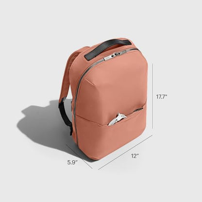 Away The Everywhere Zip Backpack - Personal Item Airline Approved Backpack with 16” Padded Laptop Sleeve, Water Bottle Pocket, Interior and Exterior Pockets - Fits Up to 16-Inch Laptops - Clay Pink - color: Clay Pink