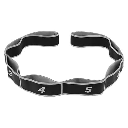 UncleS Elastic Tension Band Exercise Pull Rope Stretch Rope 8 Segment Pilates Stretching Band Female Resistance Training Equipment Fitness Exercise Resistance With Number - color: Grey
