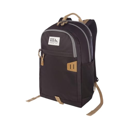 Eddie Bauer University Backpack 26L | Everyday Carry | Work | Travel | Commuter | Padded Laptop Sleeve | Stretch Bottle Pockets | Lightweight | Durable - Black - color: University - Black, size: 26L