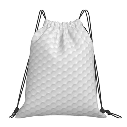 Golf Ball Pattern Print Drawstring Bag Sport Gym Backpack Beach Travel Sack Draw String Yoga Bag For Men Women - color: Golf Ball Pattern Print