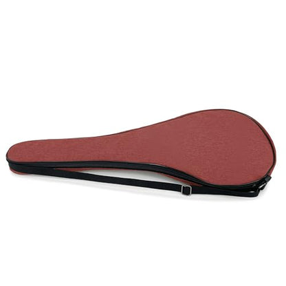 Tennis Bag Lightweight and Padded Tennis Rackets Cover with Adjustable Shoulder Strap - color: Red, size: 31"x11.4"