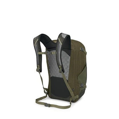 Osprey Nebula Commuter Backpack - Everyday Bag with Laptop Sleeve and Bottle Pockets, Moss Green/Earl Grey Heather - color: Moss Green-earl Grey Heather