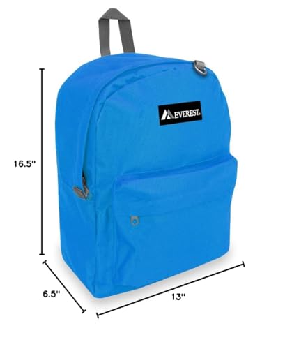 Everest Classic Backpack, Royal Blue, One Size,2045CR-RBL - color: Royal Blue, size: One Size