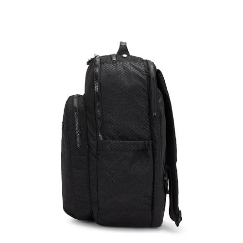Kipling Women's Seoul Extra Large 17" Laptop Backpack, Durable, Roomy with Padded Shoulder Straps, Built-In Protective Sleeve - color: Echo Emb, size: 13.5''L x 17.75''H x 9''D
