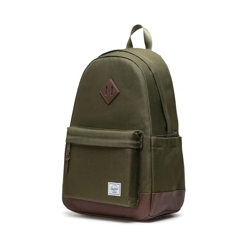 Herschel Supply Co. Heritage Backpack, Ivy Green/Chicory Coffee, Standard-24L - color: Ivy Green/Chicory Coffee