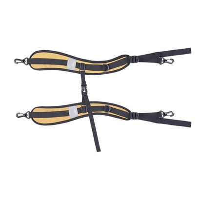Backpack Straps, Adjustable Padded Shoulder Strap Replacement, with Sturdy Buckles, for Backpack, Shoulder Bag & Travel Accessories (Khaki)