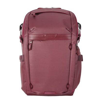 VANGUARD VEO Metro B20L Camera & Everyday Backpack (Magenta) – Fits 70–200mm Attached, 14" Laptop Storage, Convertible Daypack Design, Carry-On Ready - color: Magenta, size: 20L